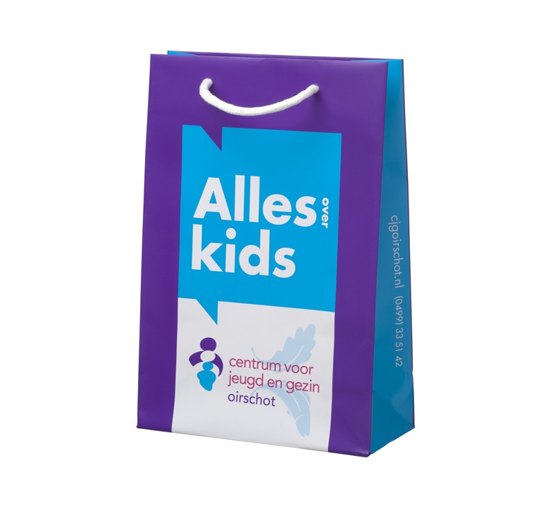 Luxe papieren tas bedrukt met logo