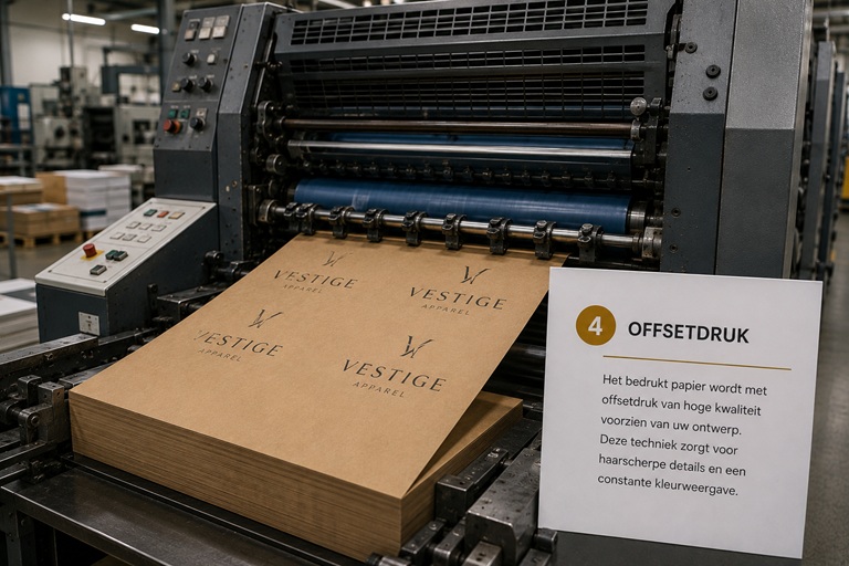 Offsetdruk van luxe papieren draagtassen