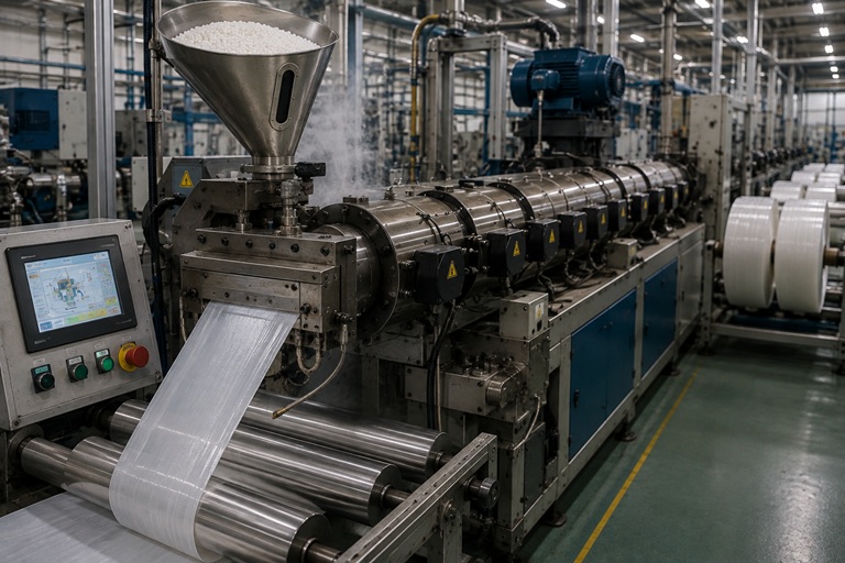 Extrusie van polypropyleen voor PP Woven materiaal
