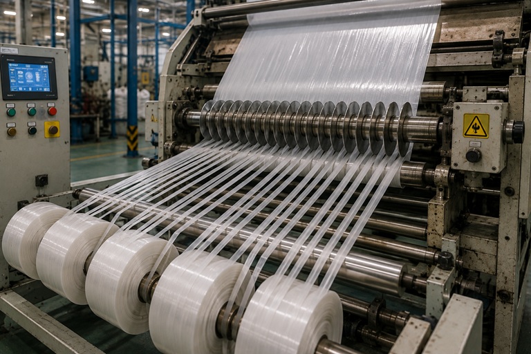 Smalle PP tapes voor geweven shoppers