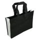 Non woven stof lus, zwart/wit