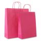 papieren tas koord roze