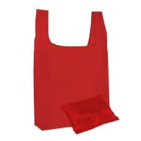 Opvouwbare polyester draagtas ROOD