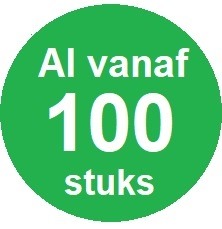 Al vanaf 100 stuks