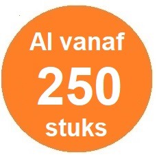 Al vanaf 250 stuks